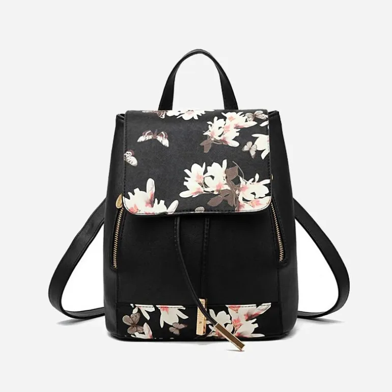 Sac à dos uni noir ou floral avec assorti^Sac Bandoulière Best