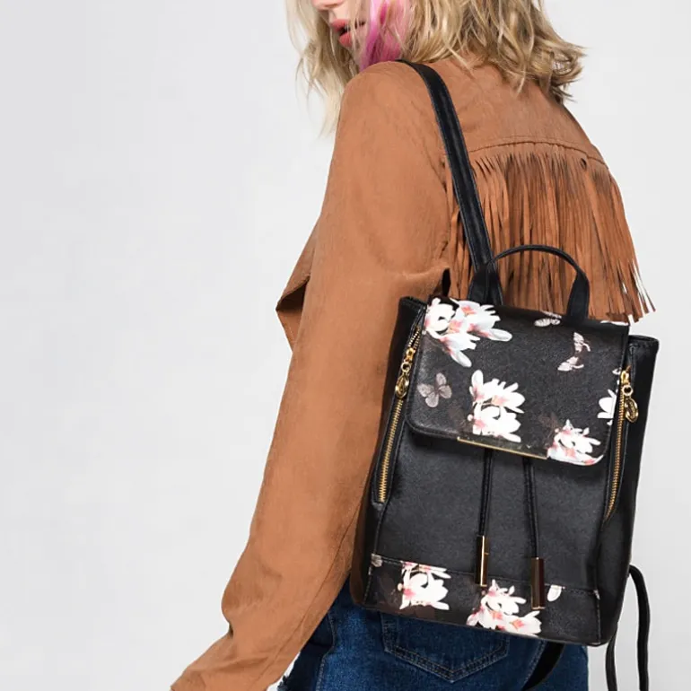 Sac à dos uni noir ou floral avec assorti^Sac Bandoulière Best