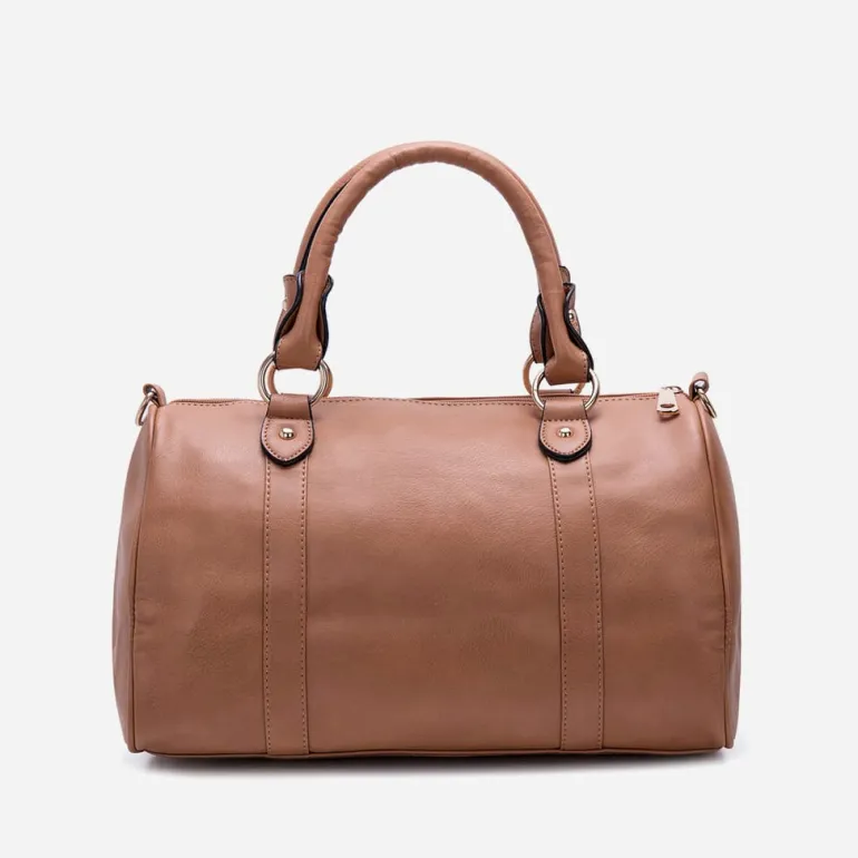 Sac à main cuir clouté type bowling^Sac Bandoulière Sale