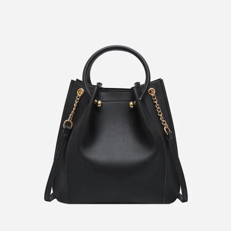 Sac à main plissé façon sac seau avec chaîne et dorure^Sac Bandoulière Store