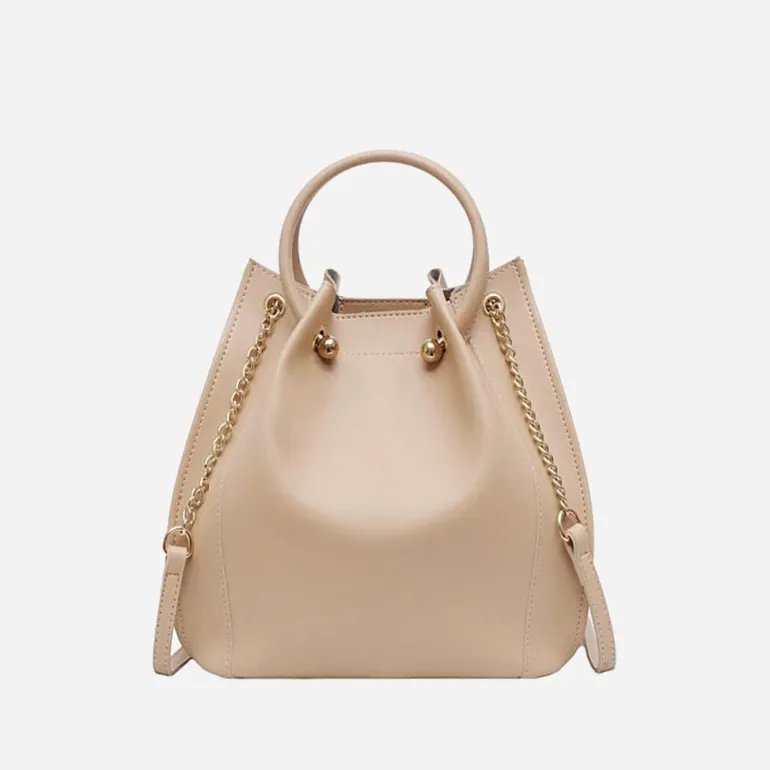 Sac à main plissé façon sac seau avec chaîne et dorure^Sac Bandoulière Store