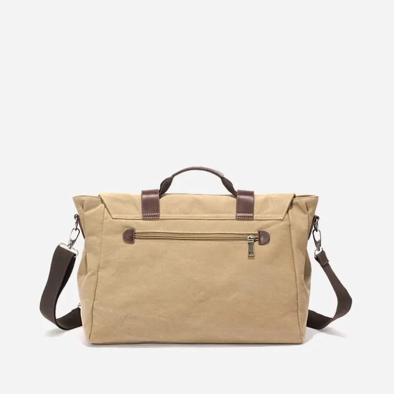 Sac besace pour homme en toile avec bandoulière et poignée^Sac Bandoulière Outlet